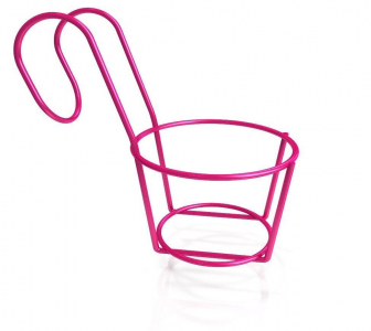 Кронштейн (корзина-крепление) для круглого горшка «Удачный Сезон», красный