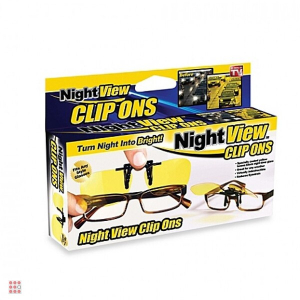 Антибликовые насадки на очки Night View Clip Ons
