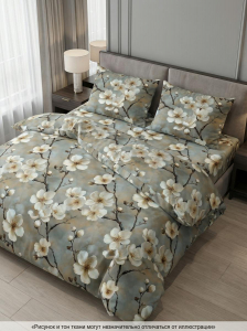 Комплект постельного белья Белоснежная сакура бязь