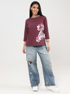 Мимулус - футболка лиловый