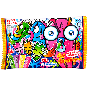 Жевательная резинка Марукава ассорти 4 вкуса Crazy Fish, 12,6 г