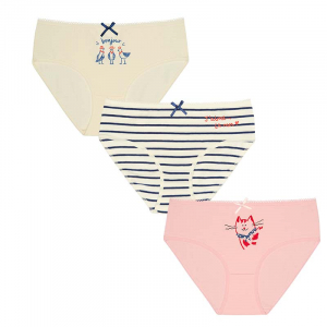 GULB3371(3) трусы для девочек (3 шт в кор.)
