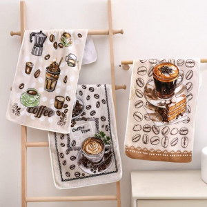 Полотенца “Кофе” С Люверсом 35*75 Махра