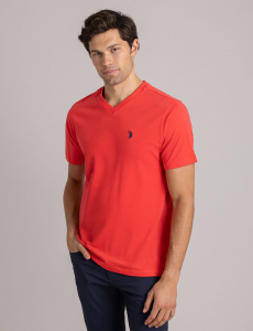 SOLID V-NECK T-SHIRT
