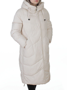 8806 MILK WHITE Пальто зимнее женское (150 гр. холлофайбер)
