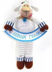 Подвеска-пружинка Овечка 25, 5 см
