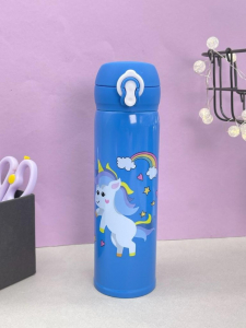 Термос «Lovely unicorn», blue mix (500 ml)