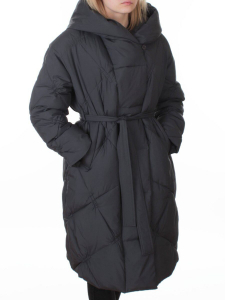 8870 DK. GRAY Пальто зимнее женское (200 гр. холлофайбер)
