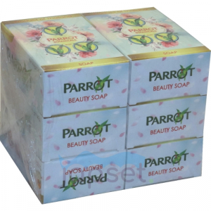 Parrot Botanicals Soap Scented Wood Fragrance Туалетное мыло с древесным ароматом, групповая упаковк, 6 х 60 гр
