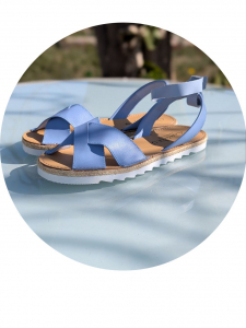 Босоножки от испанского производителья Ab.Zapatos Cruz-Yute celeste АКЦИЯ