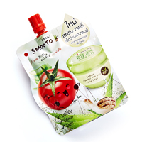 Гелевый скраб-желе с алоэ, томатом и улиточной слизью от Smooto 50 гр / Smooto tomato aloe snail jelly scrub