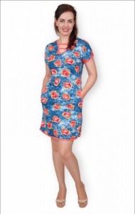 Туника трикотажная с карманами (00387, коралловый)