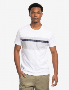 COLOR BLOCK JERSEY T-SHIRT WITH POCKET