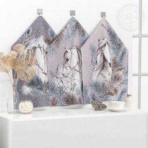 Набор полотенец из рогожки 