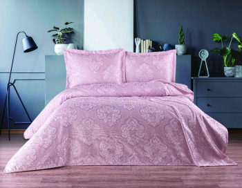 Покрывало ECOSSE BLUME 3 предм. (240*250) светло-розовый PUDRA
