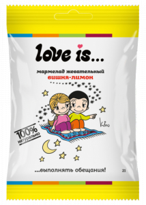 Мармелад жевательный Love is Вишня-лимон 20 гр