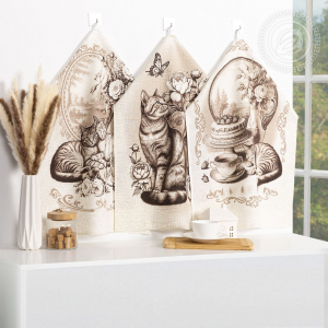 Набор полотенец из рогожки 