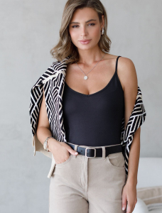 Топ из премиального хлопка с эластаном