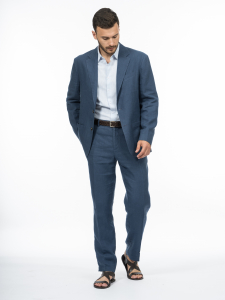 Прямые брюки regular изо льна