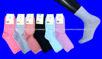 Термоноски ангора шерсть из меха куницы арт. 3400