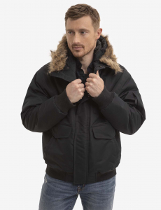 FAUX FUR HOODED SNORKEL JACKET