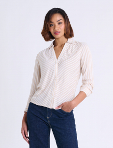 LONG SLEEVE CHEVRON STRIPE SHIRT
