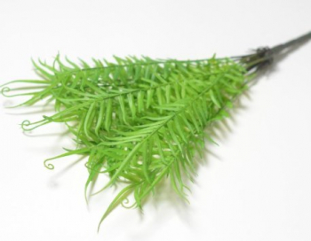 Искусственные цветы, Ветка в букете папоротника 12 листьев (1010237) зеленый