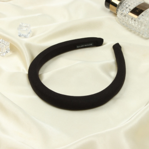 Ободок для волос «Эйвери», 2 см, чёрный