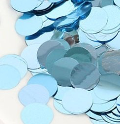 В01502-6 Конфетти круг фольг.голуб.