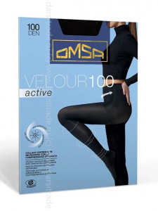 Колготки женские Velour Active 100 Omsa Дроп