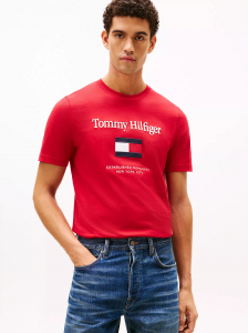 Embroidered Flag Logo T-Shirt
