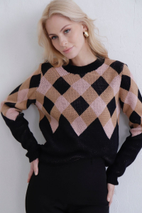 11491 Джемпер с ромбами