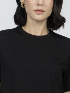 Базовая футболка из вискозного трикотажа