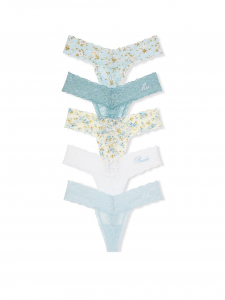 5-Pack Lace Thong Panties