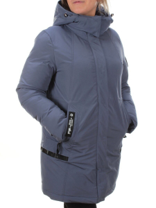 M2007 GRAY/LT. BLUE Пальто зимнее женское MARIA (200 гр. холлофайбер)