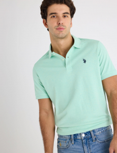 SOLID INTERLOCK POLO SHIRT