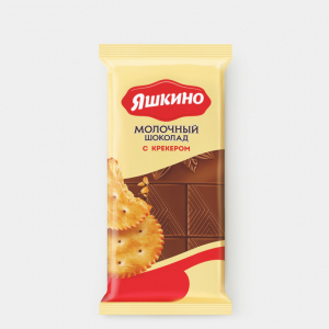 «Яшкино», шоколад молочный с крекером, 78 г