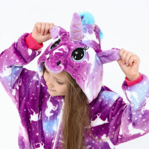 Пижама кигуруми детский Единорог звездная радуга
