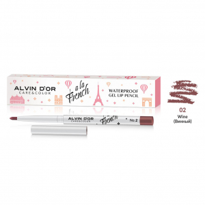 Карандаш для губ  A la French Alvin D`or красный тон 02 водостойкий