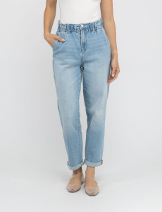 HIGH RISE PAPERBAG CROPPED JEANS