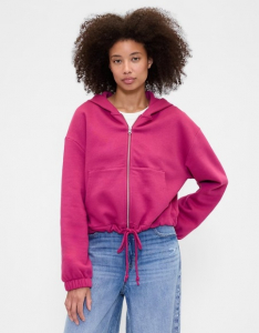 Oversized Bubble Zip Hoodie