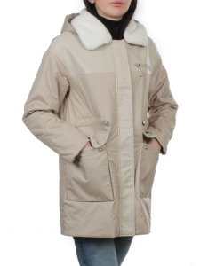 M24-096 BEIGE Куртка демисезонная женская (100 гр. холлофайбер)
