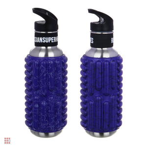 BY Бутылка-термос массажная, 750 мл, 27х9см, нерж.сталь, EVA, силикон