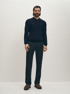 Джемпер-поло с шерстью мериноса