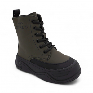 Ботинки на меху Y6-6 серые