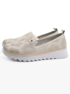 06-C321-2A BEIGE Туфли летние спортивные женские (натуральная кожа)