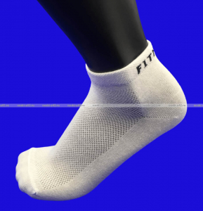 Носки женские спортивные антибактериальные Фитнес СЕТКА БЕЛЫЕ