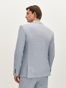 Пиджак однобортный в клетку