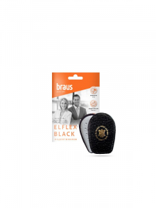BRAUS Подпяточники Elflex BLACK (овечья  кожа Pekari +мягкий латекс) ЧЕРНЫЕ  р.35-39 (ЖЕНСКИЕ)