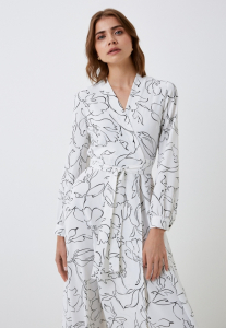 Платье на запах OD-810-1 белый